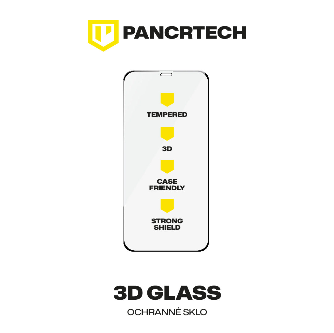 Prémiové tvrzené sklo Pancrtech 3D pro iPhone 12 mini